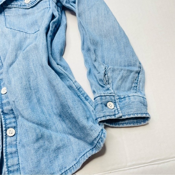 GAP Tencel Chambray Button Down Shirt - Picture 5 of 8